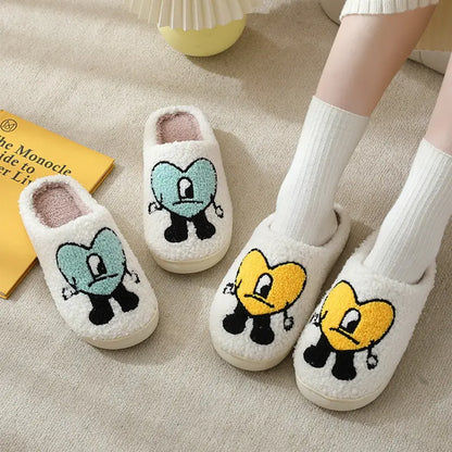 Lonely Heart Fluffy Slippers